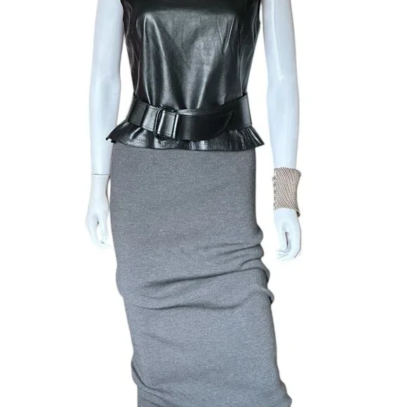 Flawless Claude Montana Black Leather Notched Belt - Picture 5 of 8